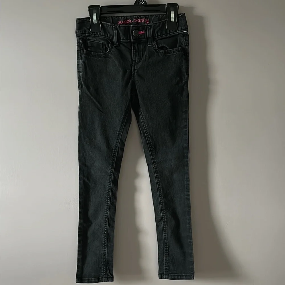 Old Navy Kid’s Black Super Skinny Jeans - 7